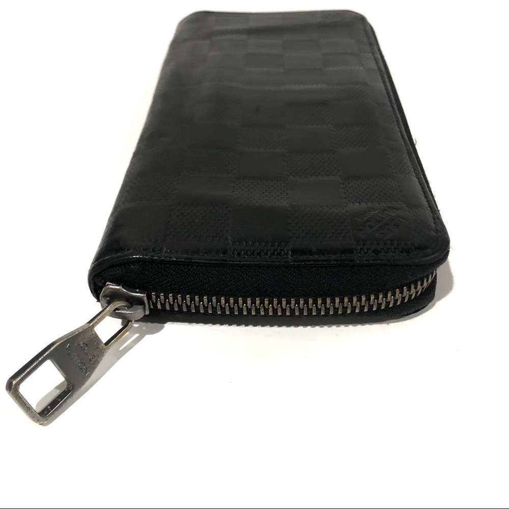 Authentic Louis Vuitton Damier Infini Vertical Leather Zippy Round Long Wallet - Picture 4 of 16